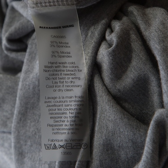 T By Alexander Wang Heather Grey Strappy Tank Dress - small NWOT - Picture 6 of 6